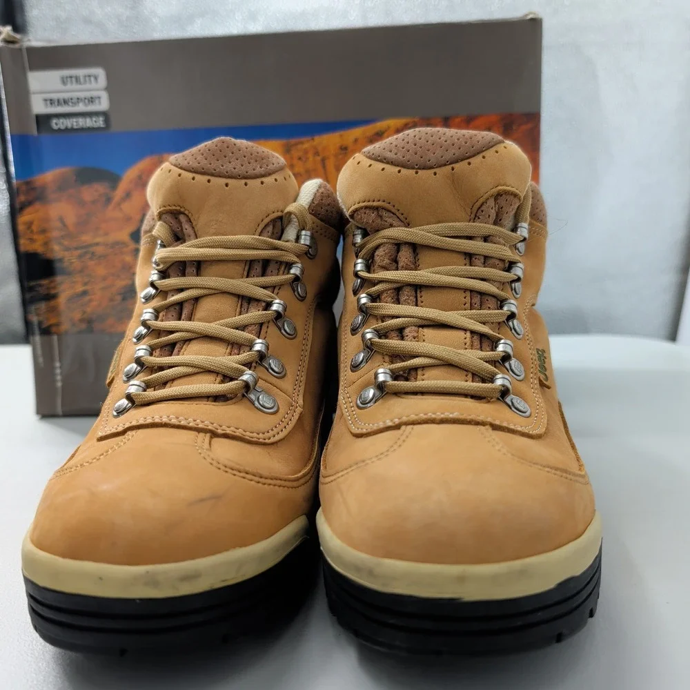 Jeep Tahoe Chamois Mens Hiking Boots Tan Leather Mid Top Skid Resistant 10M